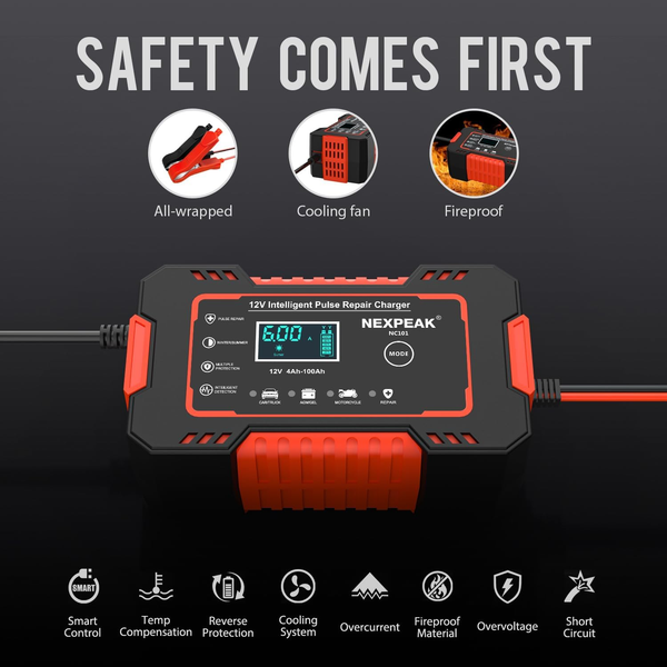 ¡Últimas unidades disponibles! Cargador de Batería Profesional para Vehículos 🚗🔥
