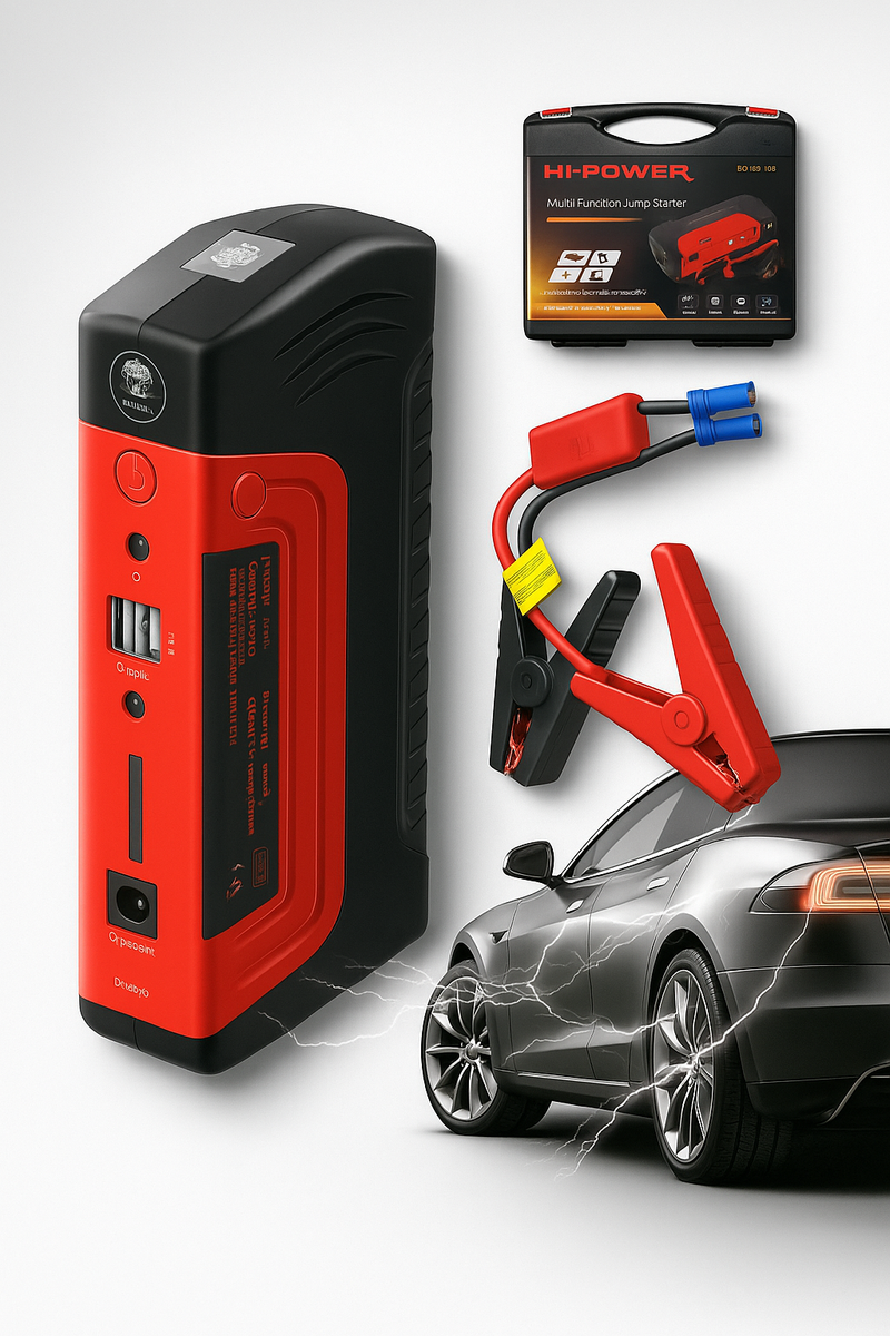 🧨 Arrancador de Batería Inteligente Que Te Saca de Cualquier Emergencia — ¡Viaja Seguro Siempre! 🚗