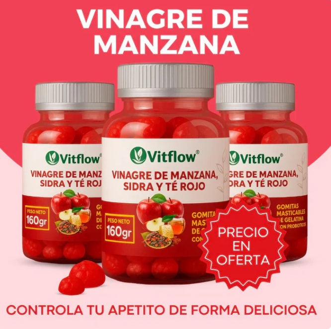 Gomitas de Vinagre de Manzana + Entrega Gratis + Solo pagas al recibir ¡Solo por hoy!