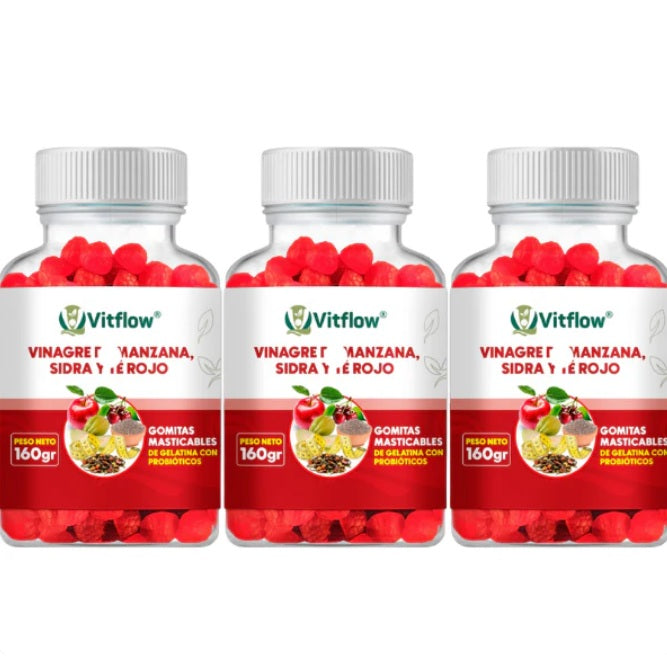 Gomitas de Vinagre de Manzana + Entrega Gratis + Solo pagas al recibir ¡Solo por hoy!