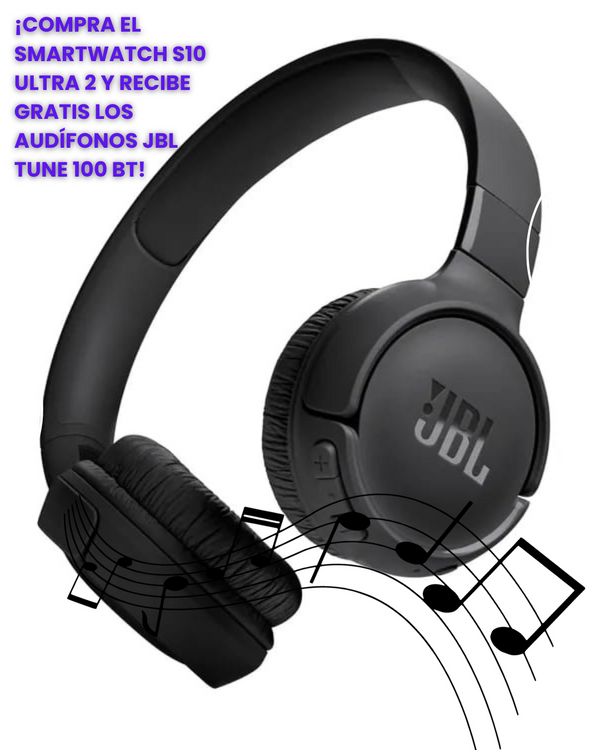 ⭐ Smartwatch S10 Ultra 2 — ¡El reloj inteligente que mereces! ⭐ 🔥 Oferta exclusiva: ¡Compra tu Smartwatch y LLÉVATE GRATIS unos Audífonos JBL Tune 100 BT! 🔥