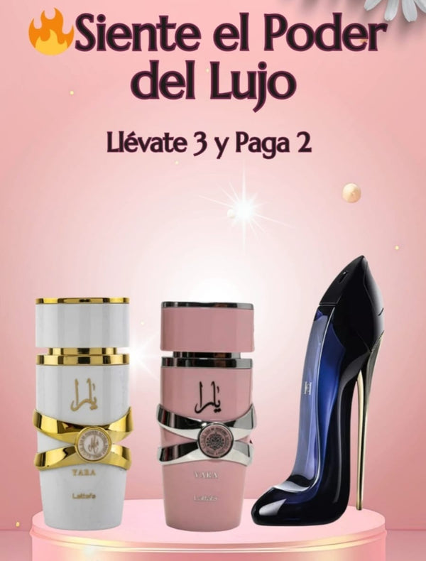 🌸 Despierta tu Poder Femenino con el Kit de 3 Perfumes Más Deseado del Año + Regalo Sorpresa